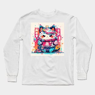 Pop Urban Prosperity Cat Long Sleeve T-Shirt